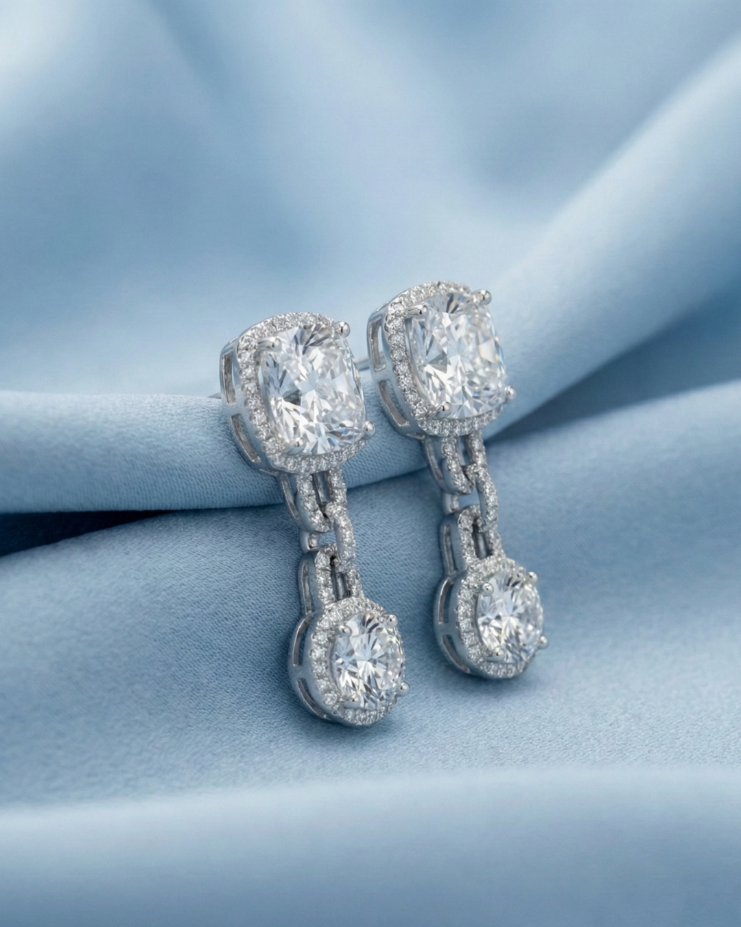 The Cushion Link Earrings