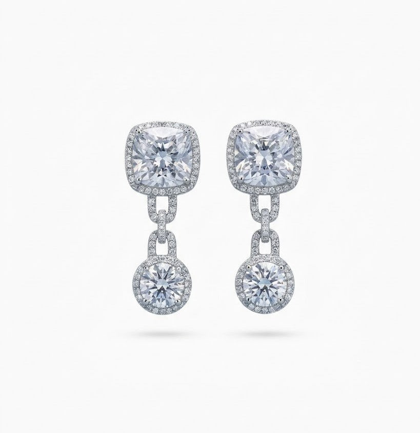 The Cushion Link Earrings