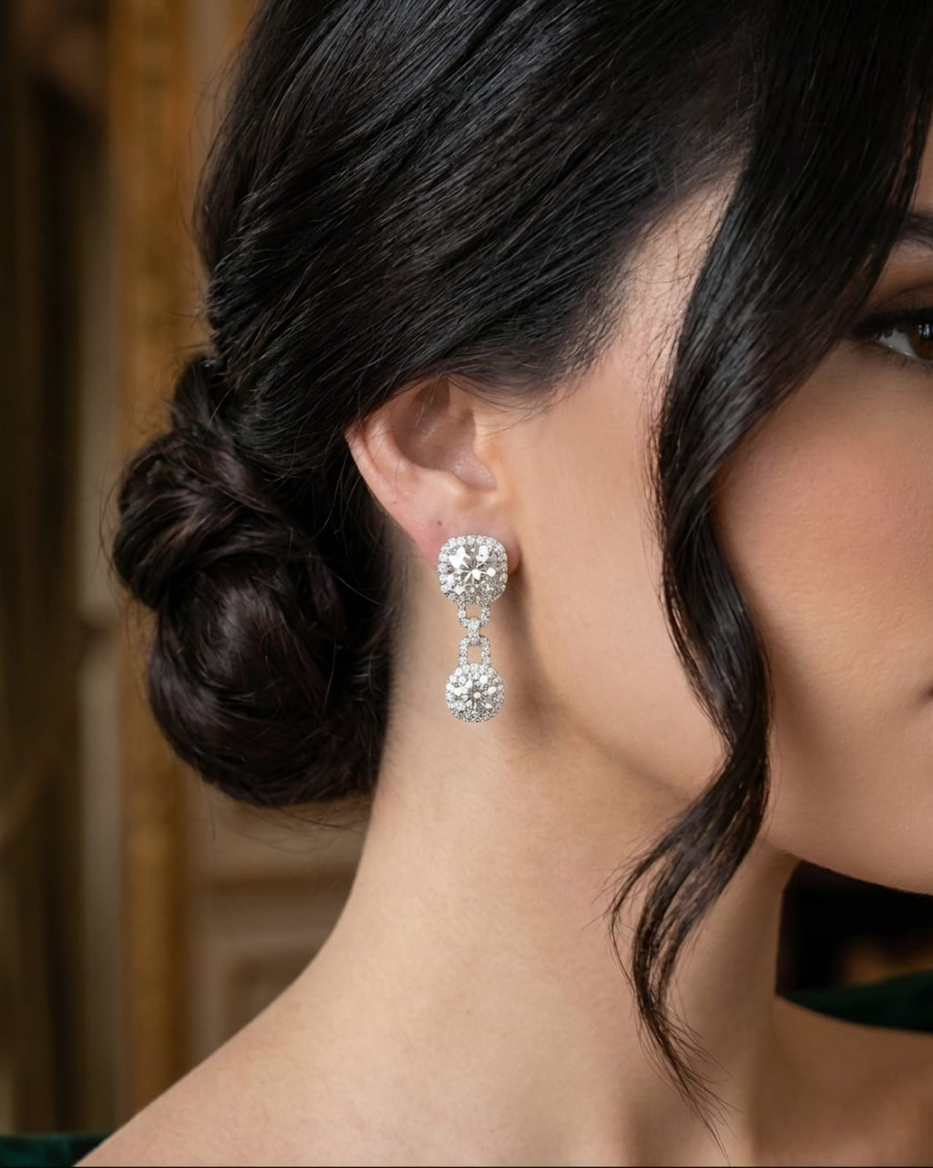 The Cushion Link Earrings