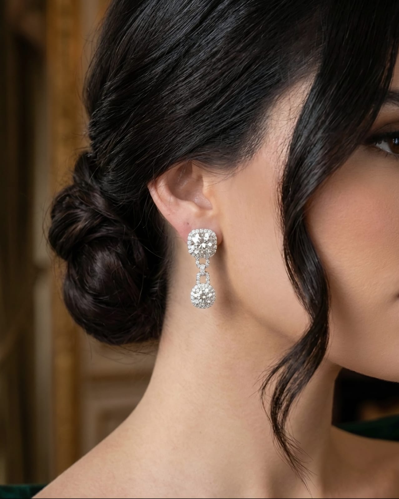 The Cushion Link Earrings