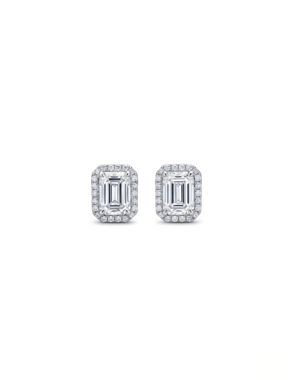 Classic White Emerald Studs
