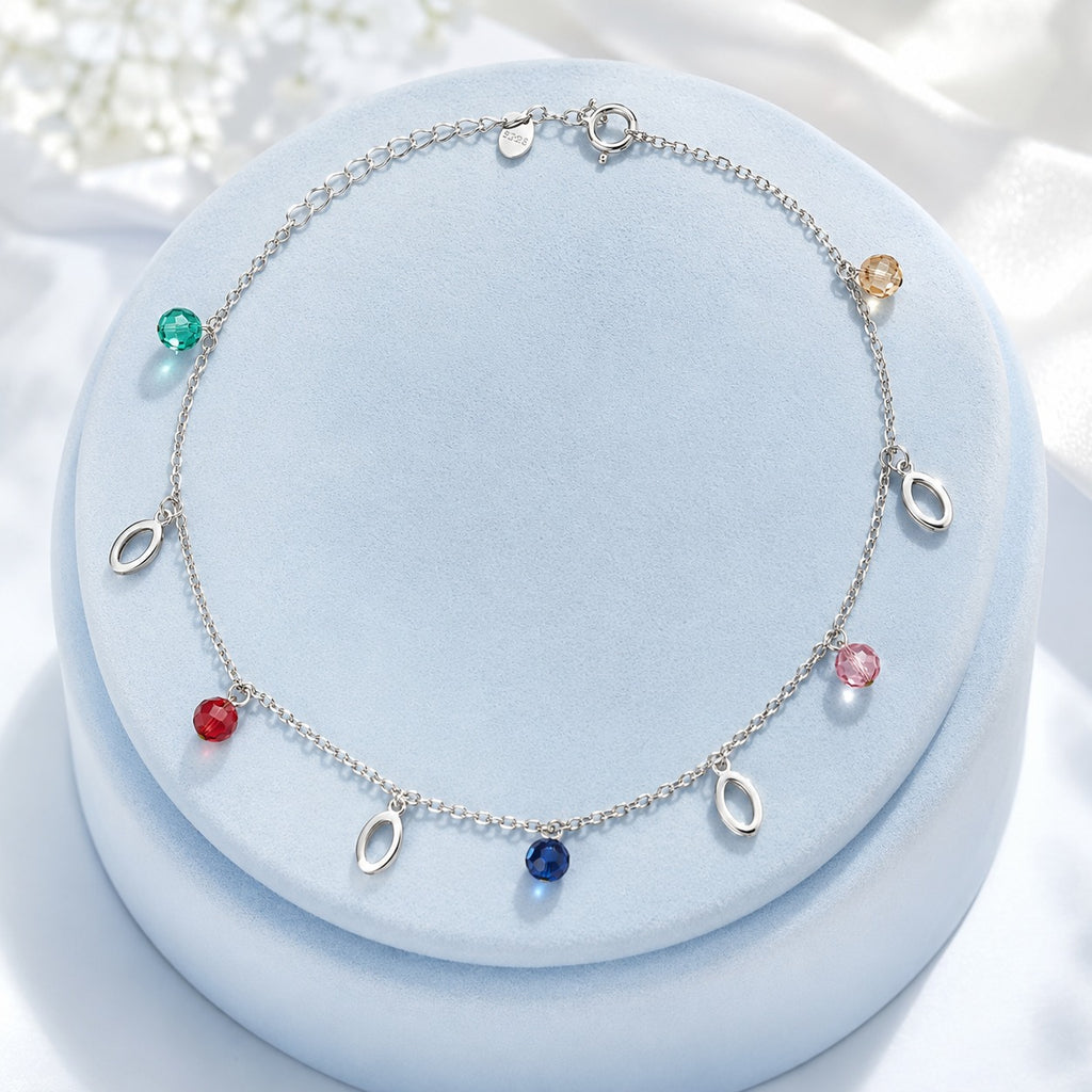 MULTICOLOR CHARM ANKLET