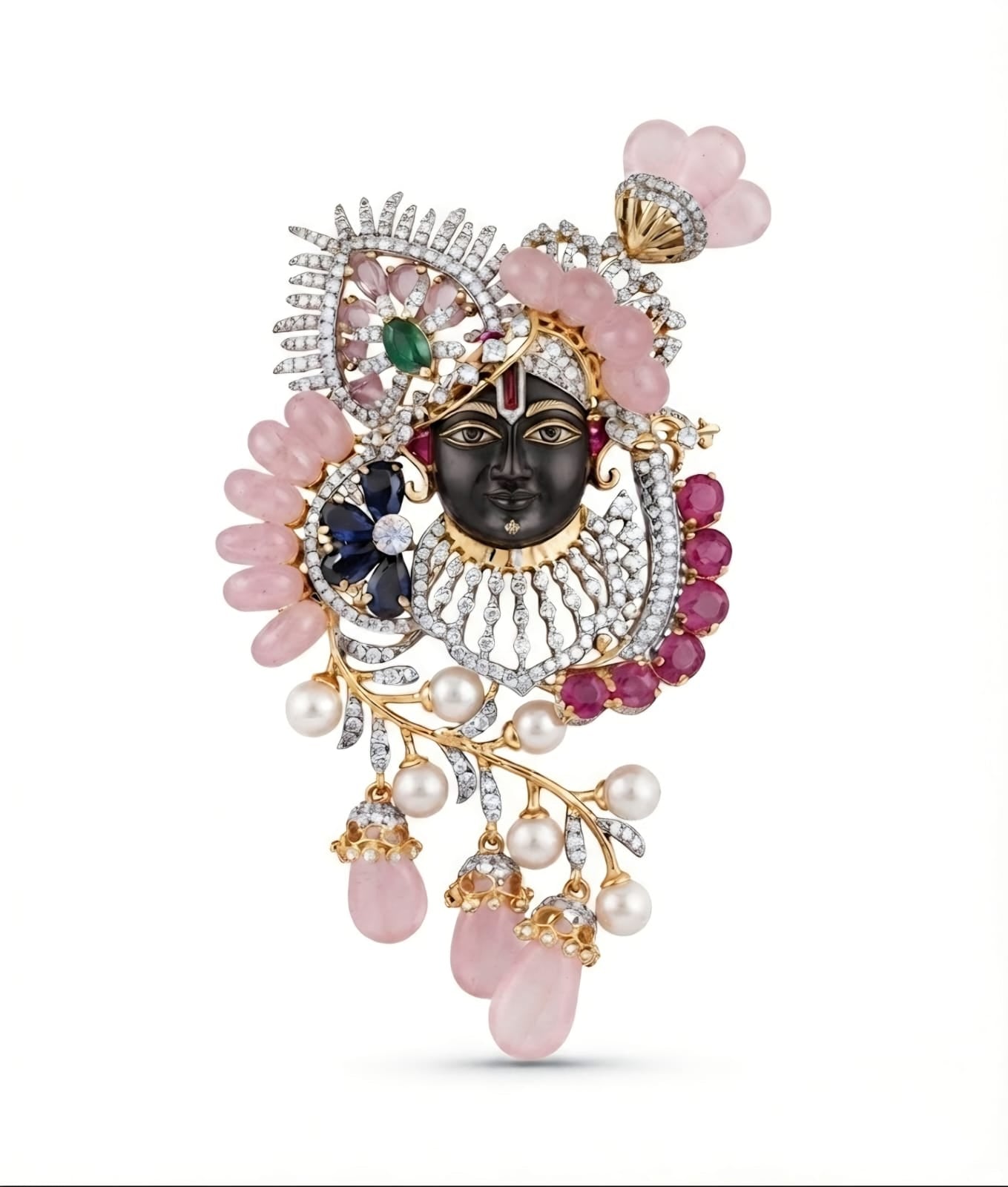 Premium Krishna Brooch