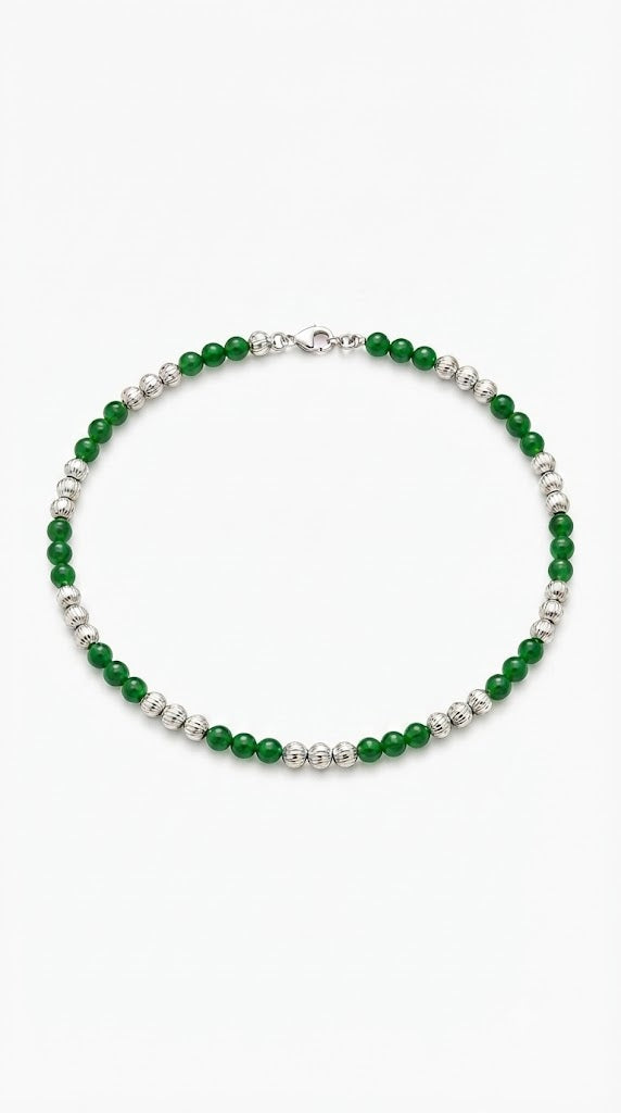 BLUSH AND MOSS ANKLET