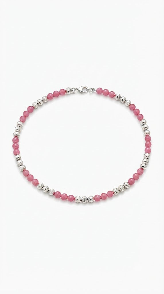 BLUSH AND MOSS ANKLET