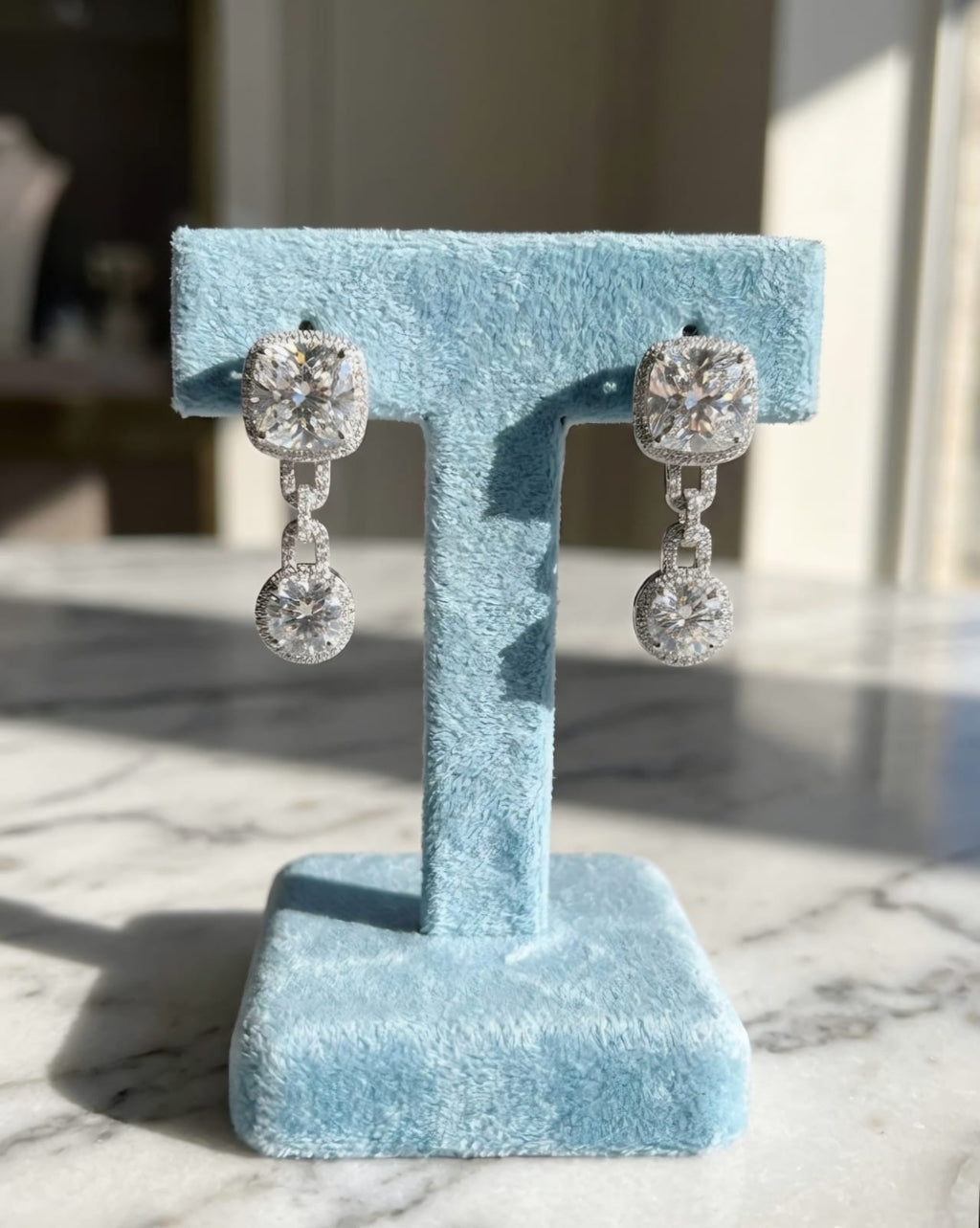 The Cushion Link Earrings